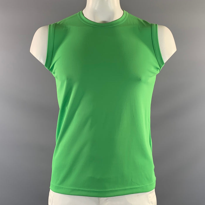 COMME des GARCONS 2023 Size L Green Polyester Crew Neck Tank Top