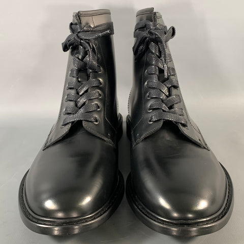 IRO Size 11 Black Leather Lace Up Boots