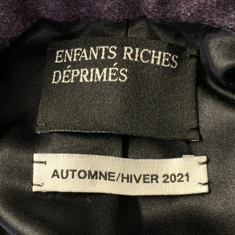 ENFANTS RICHES DEPRIMES ERD FW2021 L Purple Wool Double Breasted 34 36 Suit