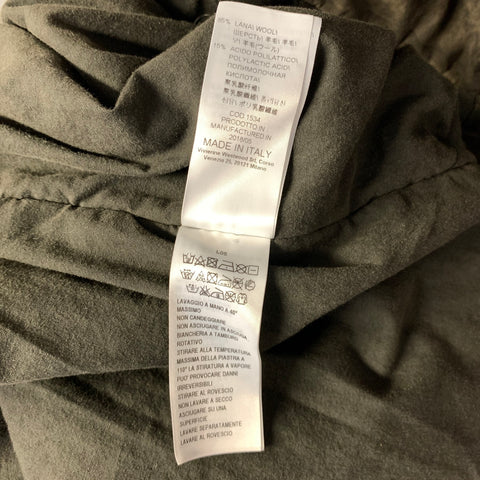 VIVIENNE WESTWOOD Size XS Brown Black Dyed Cotton Double Breasted Jacket