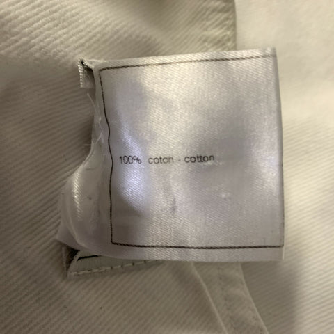 CHANEL SS2001 Size XS White Cotton Tapered Jeans