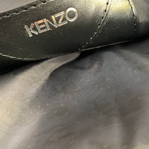 KENZO Pink Neon Logo Nylon Backpack