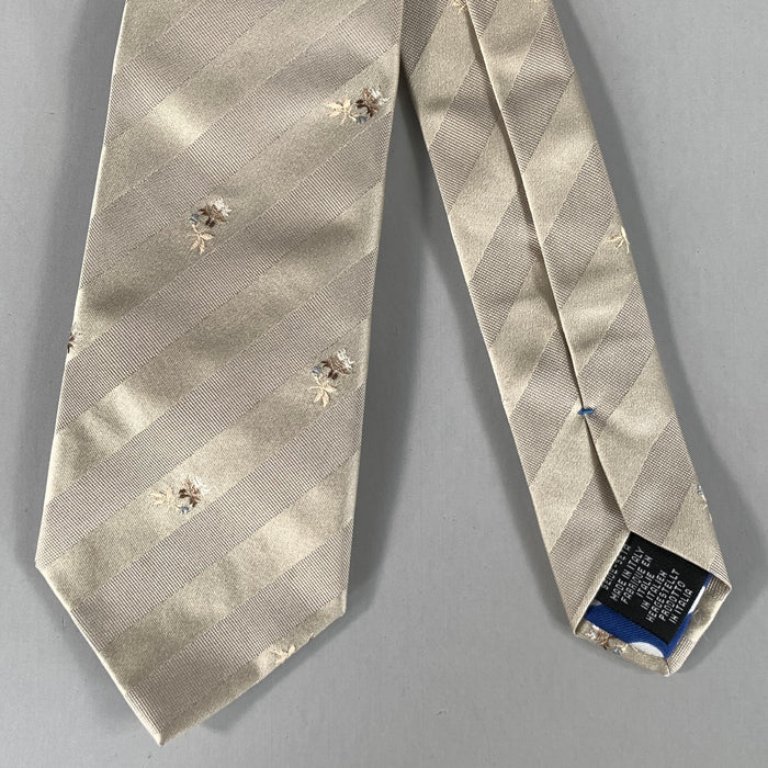 PAUL SMITH Grey Stripe Silk Tie