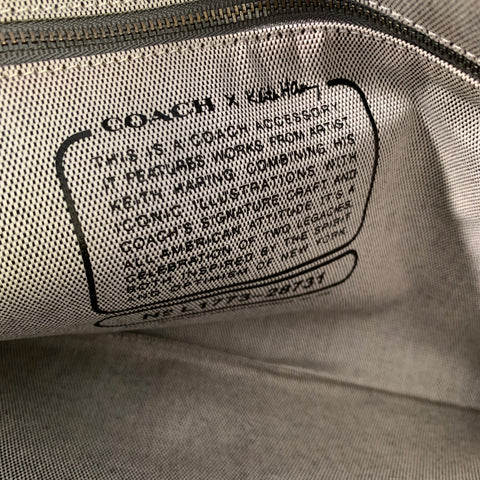 COACH SS2018 Tan Black 28731 Landscape Canvas Bag