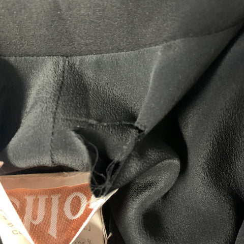 CHLOE Size 4 Black Silk Blend Notch Lapel Jacket