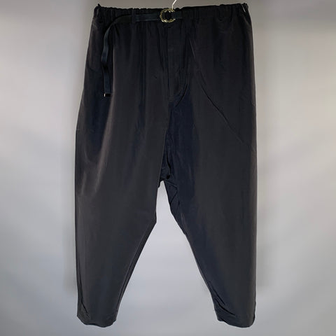 FUMITO GANRYU Size S Black Cotton & Nylon Belted Casual Pants