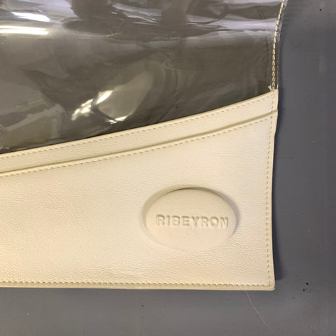 RIBEYRON Cream Ivory PVC Handbag