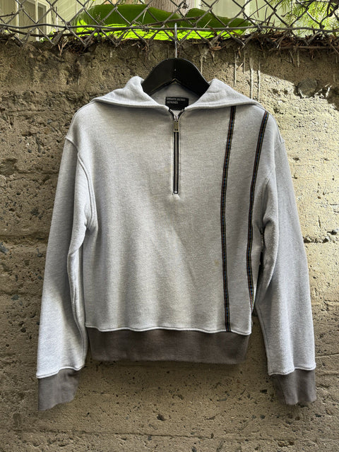 ENFANTS RICHES DEPRIMES ERD S Grey Cotton Half Zip Sweatshirt