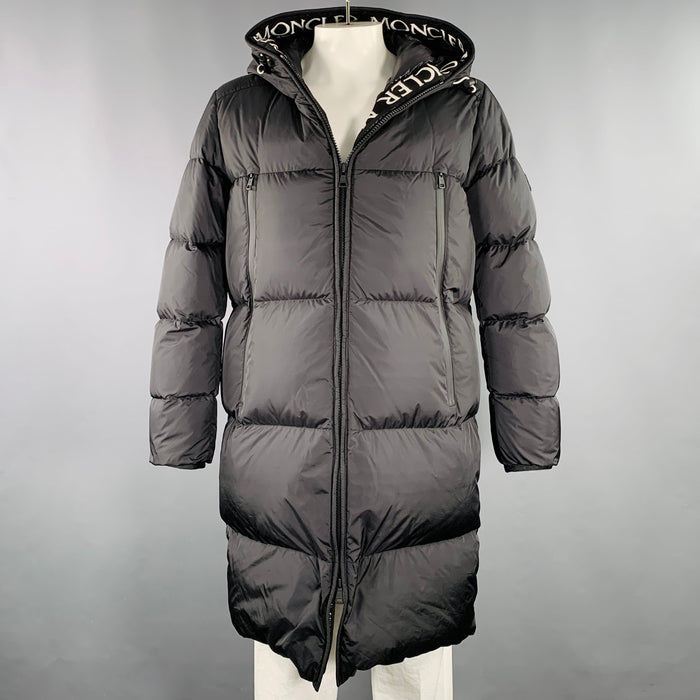 MONCLER Size XL Templon Giubotto Black Polyamide Padded Coat