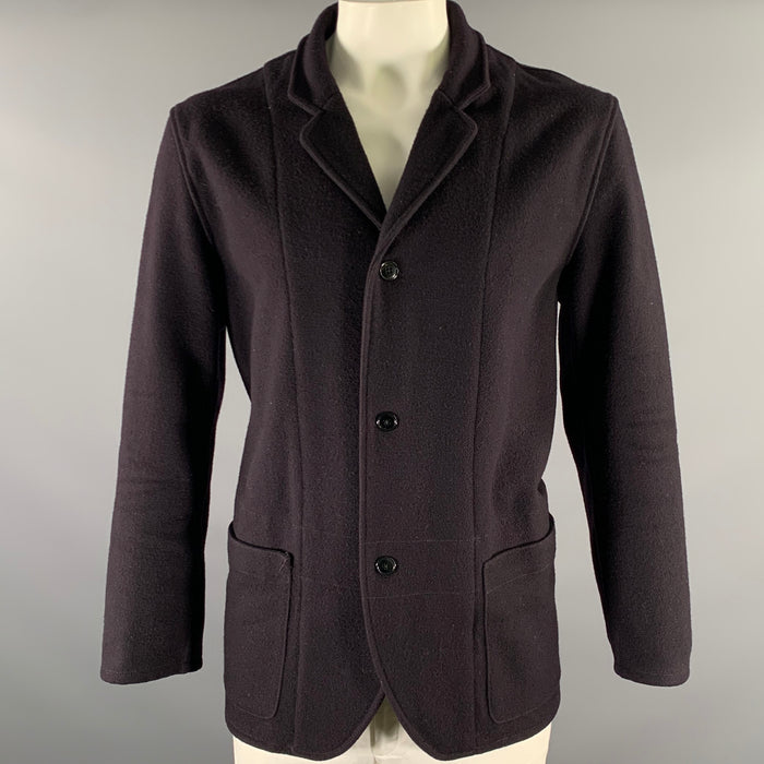 RRL by RALPH LAUREN Size L Navy Wool Notch Lapel Coat