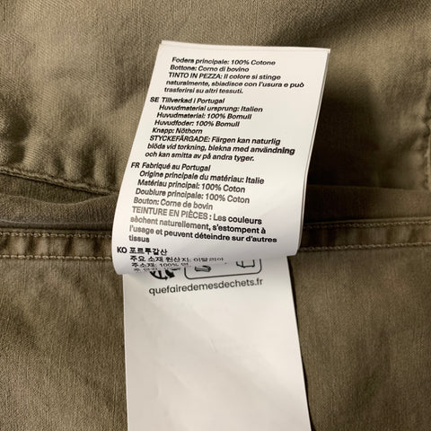 OUR LEGACY AW2024 Size 38 Green Brown Floral Cotton Button Up Jacket