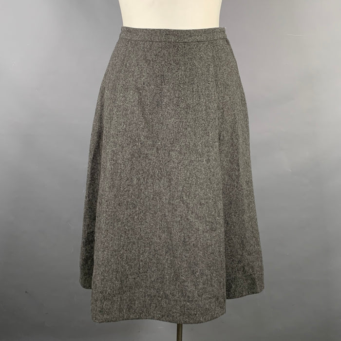MARC by MARC JACOBS Size 8 Grey Wool A-Line Knee-Length Skirt