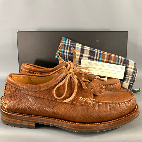 YUKETEN Size 11 Brown Leather Blucher Loafers