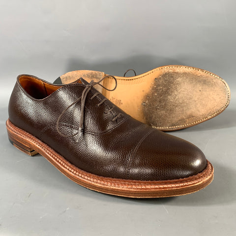 ALDEN Size 11 Brown Leather Oxford Lace Up Shoes