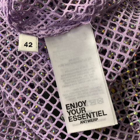 ESSENTIEL ANTWERP Size L Lavender Polyester & Spandex Pullover