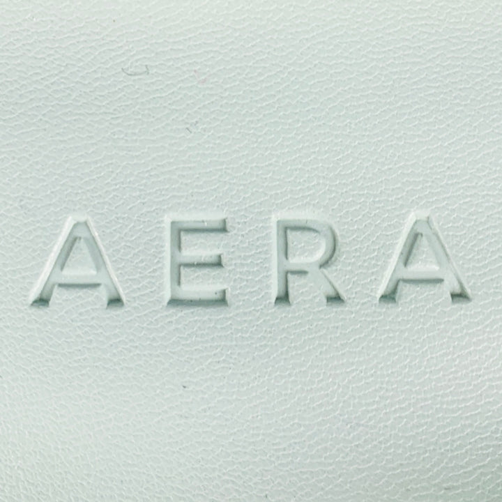 AERA Size 10.5 Black Faux Patent Leather Ankle Strap Flats