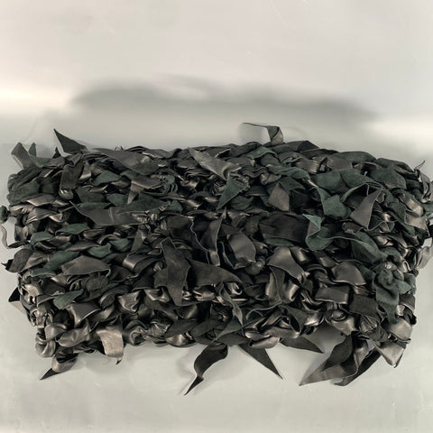 NO BRAND Black Knots Leather Shawls