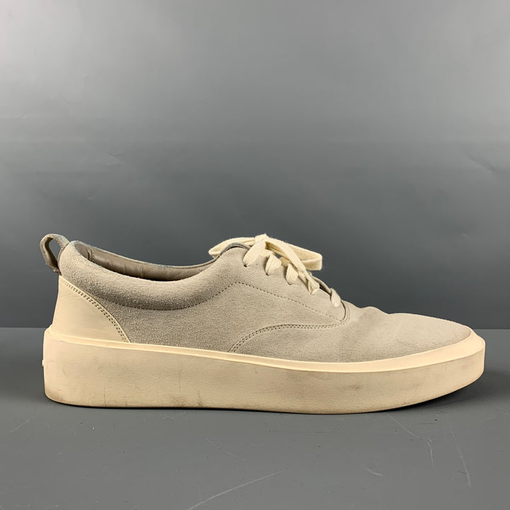 FEAR OF GOD Size 12 Grey Solid Suede Lace Up Sneakers