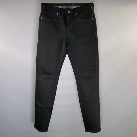 LEVI'S Size 32 Black Cotton Straight Jeans