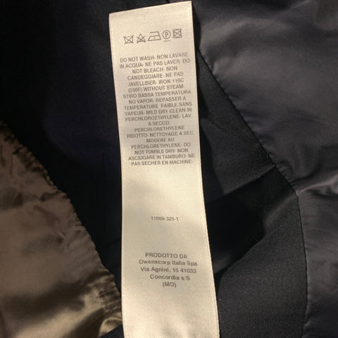 RICK OWENS FW2018 Chest Size 44 Black Wool Notch Lapel Sport Coat