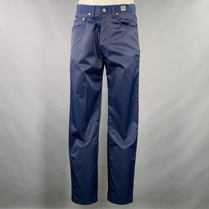 VERSACE JEANS COUTURE Size 34 Blue Cotton Blend 5 Pocket Casual Pants