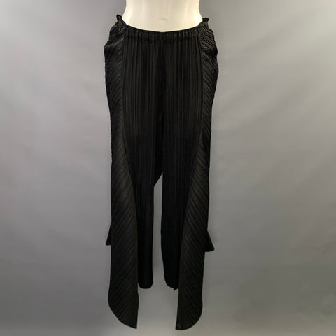 VANITE COUTURE Size One Size Black Polyester & Spandex Pleated Set