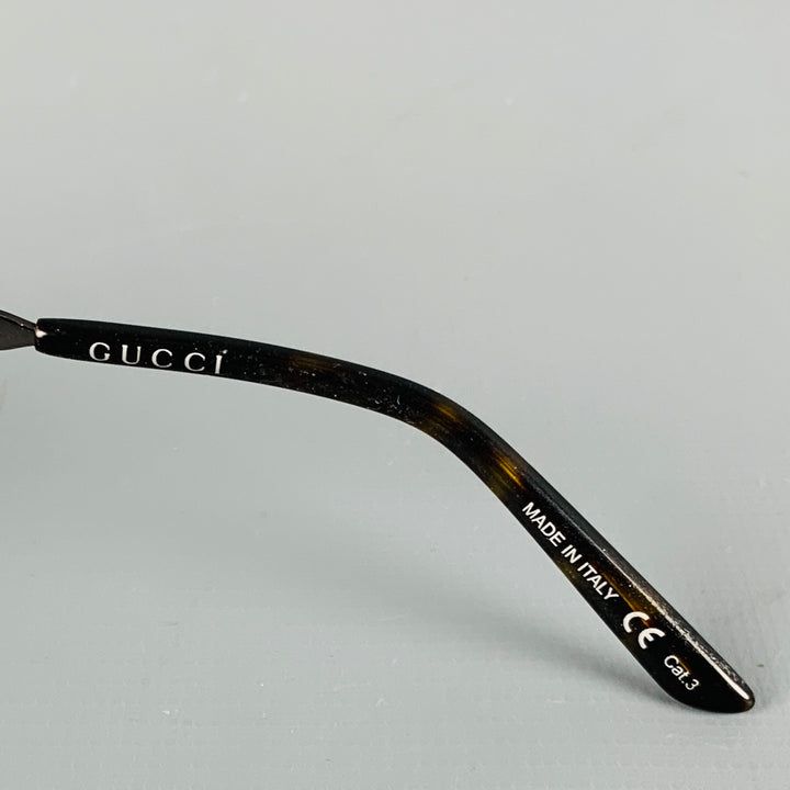 GUCCI Black Metal Sunglasses