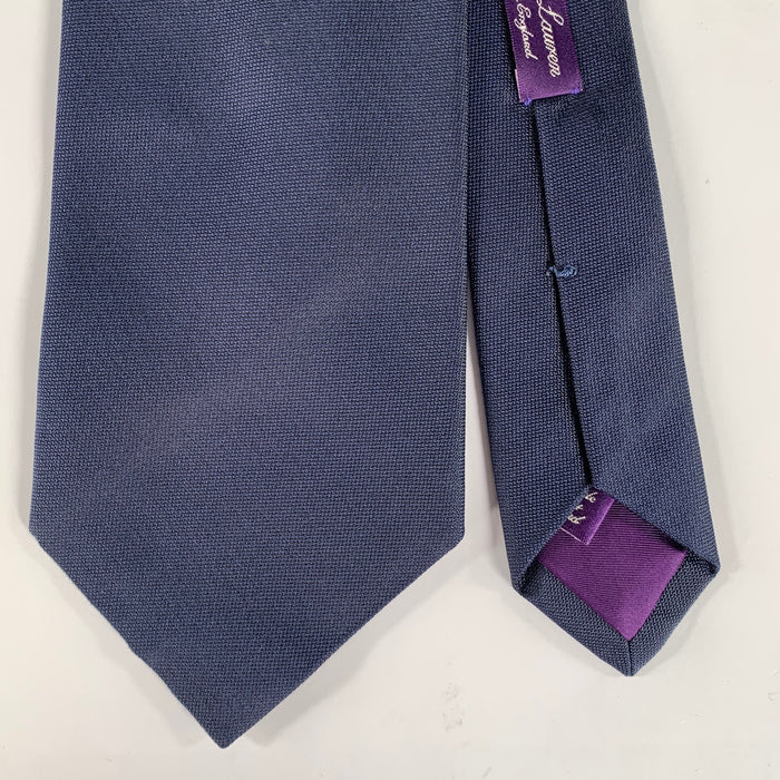 RALPH LAUREN Navy Solid Silk Tie