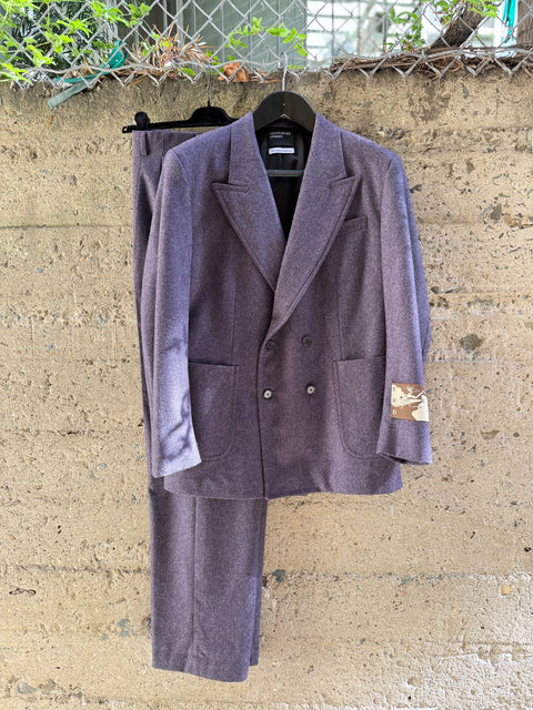 ENFANTS RICHES DEPRIMES ERD FW2021 L Purple Wool Double Breasted 34 36 Suit
