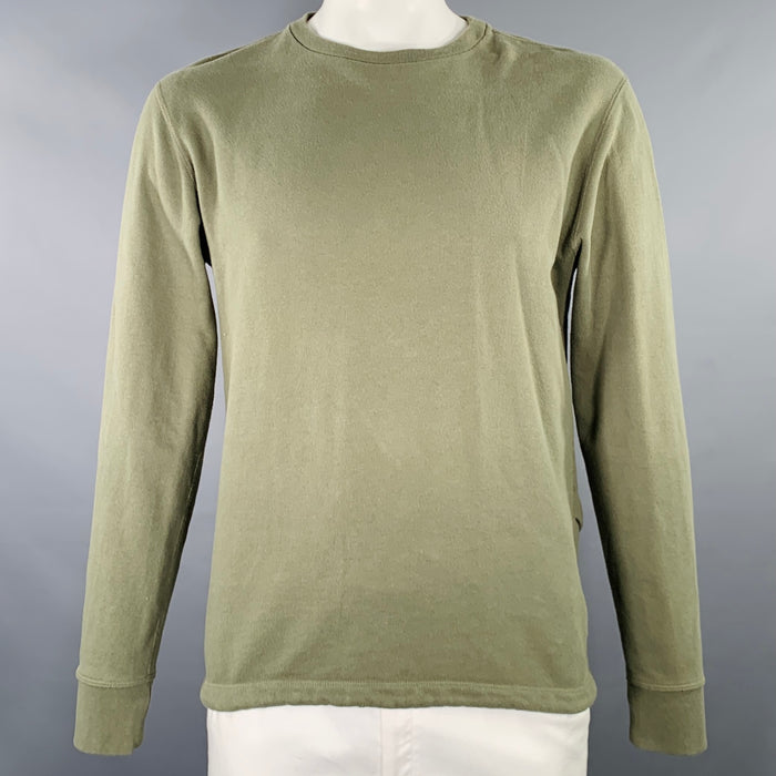 JOHN ELLIOTT Size L Green Cotton Crew Neck Sweatshirt