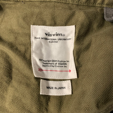 VISVIM Size M Green Cotton Cargo Pockets Shorts