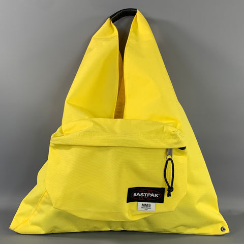 MM6 MAISON MARGIELA Yellow Black Canvas Shoulder Bag