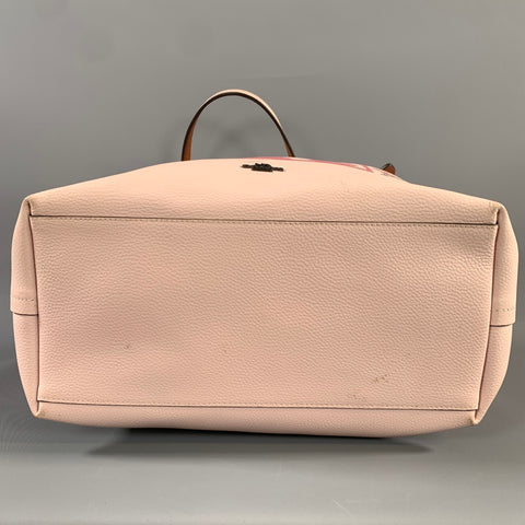 COACH Pink Rose 29856 Graphic Pebble Grain Leather Tote