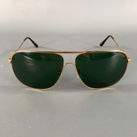TOM FORD Gold Aviator Sunglasses