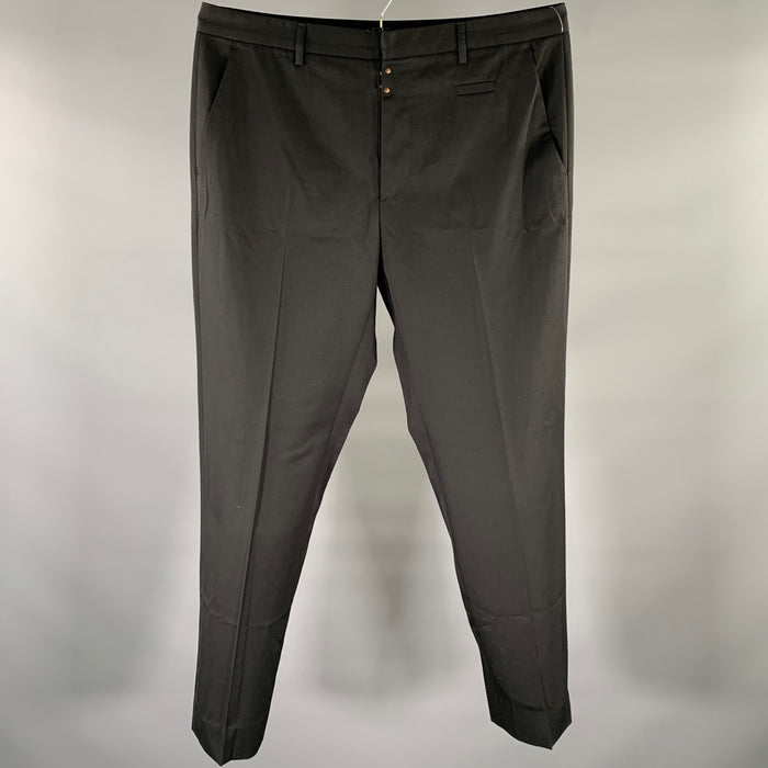 MAISON MARGIELA Size 36 Black Wool Dress Pants