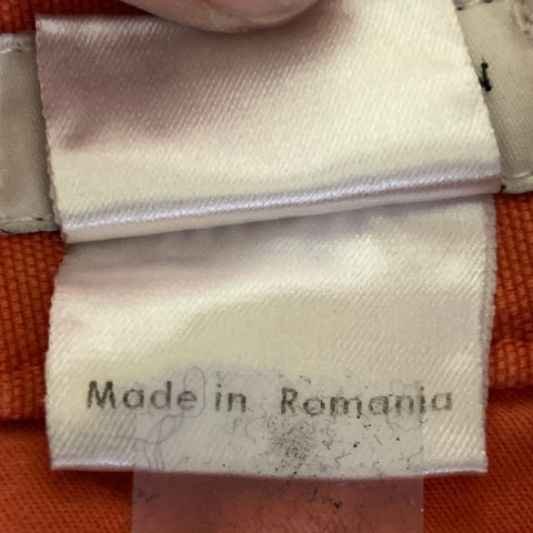 DRIES VAN NOTEN Size 34 Orange Cotton Straight leg Casual Pants