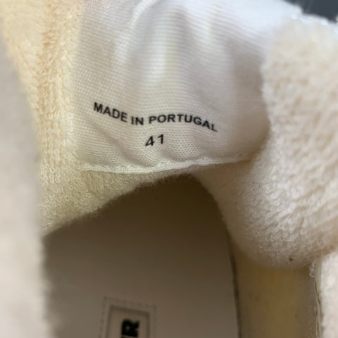 JIL SANDER Size 8 White Leather High Top Sneakers