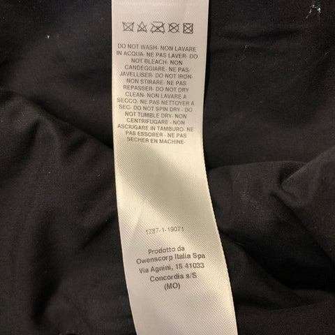RICK OWENS Size 46 Black Leather Cropped Jacket