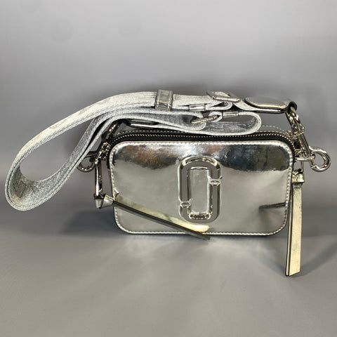 MARC JACOBS SS2016 Silver Metallic Polyurethane Shoulder Bag