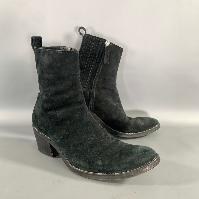 HAIDER ACKERMANN Size 9 Black Leather Chelsea Boots