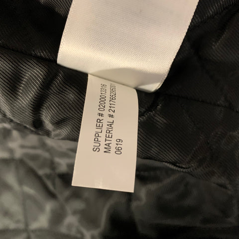 RALPH LAUREN Size L Black Leather Biker Jacket