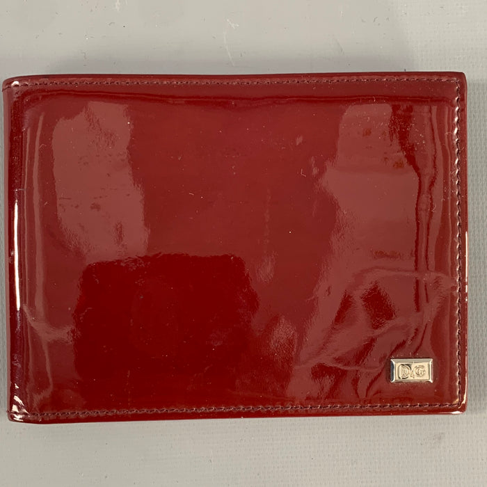 DG by DOLCE GABBANA Burgundy Shimmer Paper Wallet