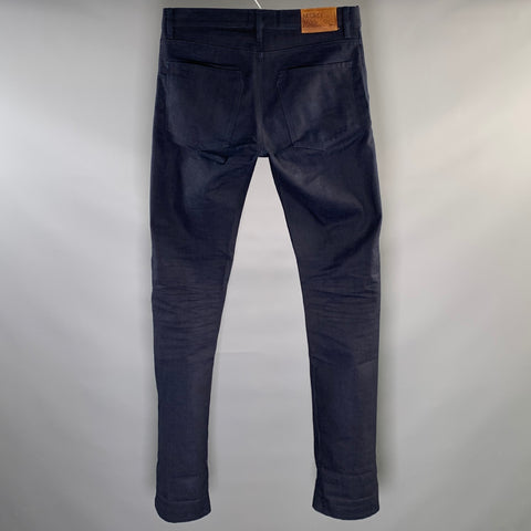 RALEIGH DENIM Size 32 Navy Cotton Straight leg Jeans