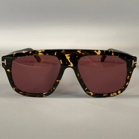 TOM FORD Brown Tortoiseshell Acetate Sunglasses
