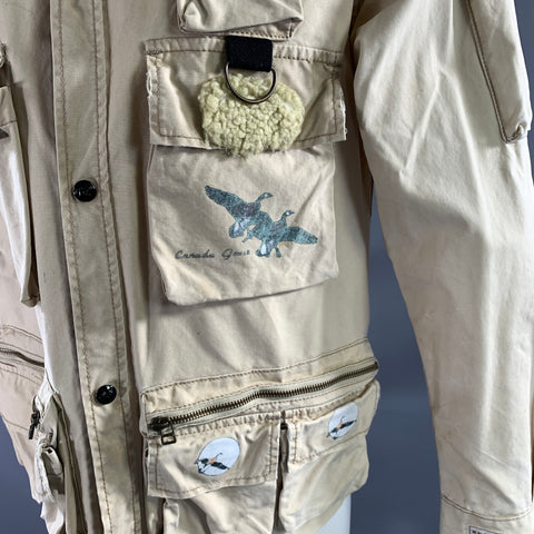 PRPS Size M Beige Cotton Cargo Jacket
