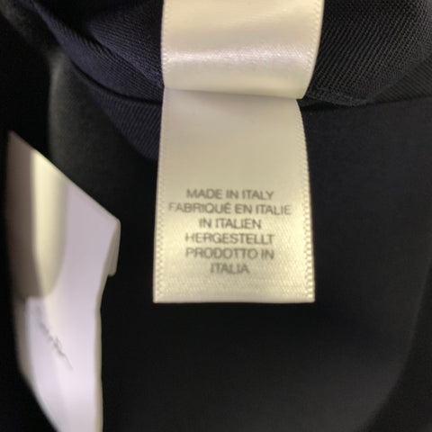 PAUL SMITH Size M Navy Wool & Cotton Overcoat Coat