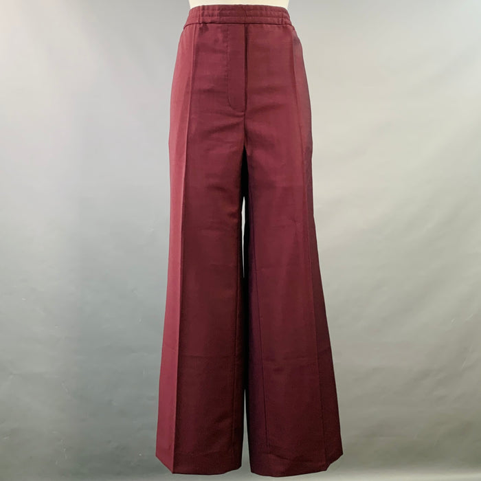 ACNE STUDIOS Size M Burgundy Wool Mohair Elastic Waistband Casual Pants