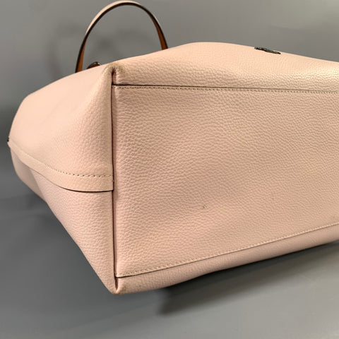COACH Pink Rose 29856 Graphic Pebble Grain Leather Tote