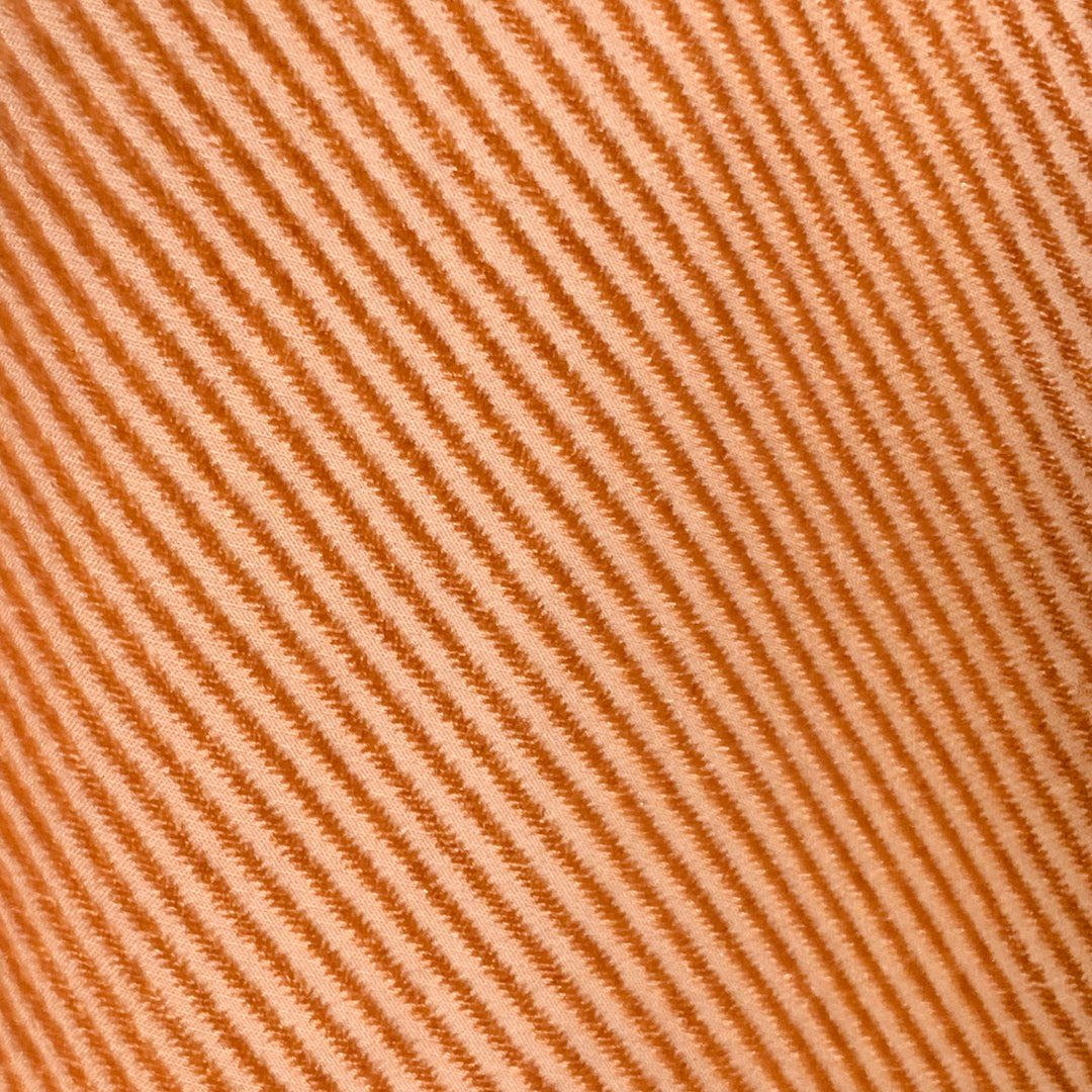 SIES MARJAN Size 4 Tan Viscose Silk Velvet Diagonal Stripe One Pocket Shirt
