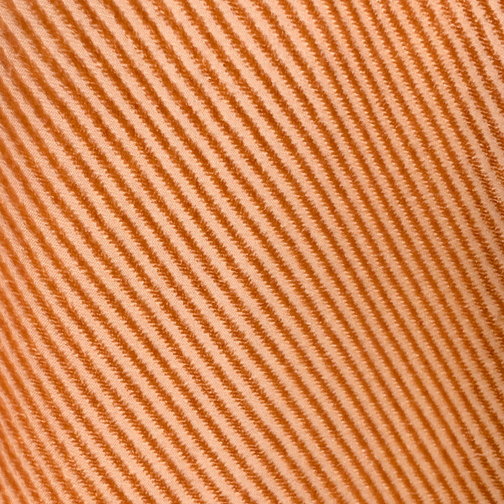SIES MARJAN Size 4 Tan Viscose Silk Velvet Diagonal Stripe One Pocket Shirt